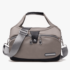 Crossbody Bag Multiple Zippered Compartments Hidden Anti-Theft Pocket
