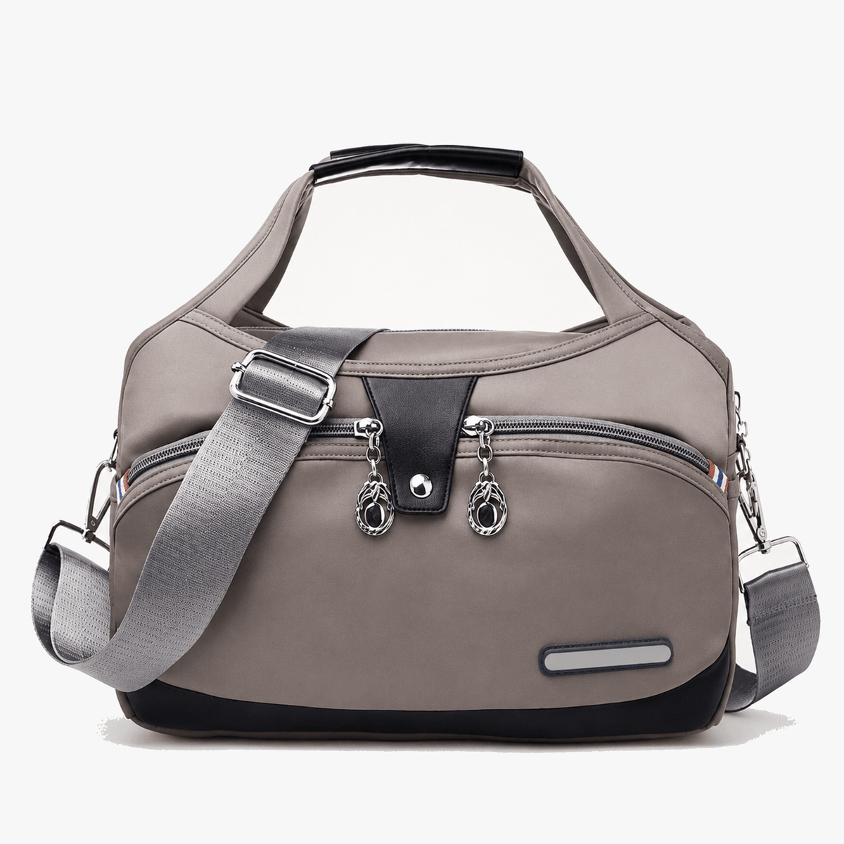 Crossbody Bag Multiple Zippered Compartments Hidden Anti-Theft Pocket