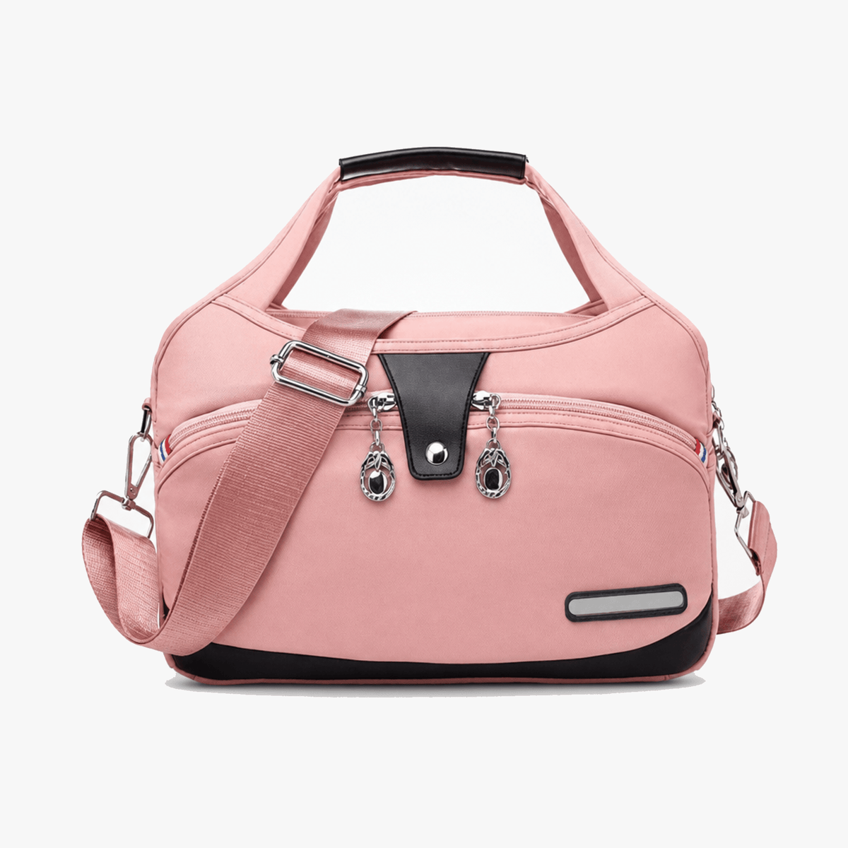 Crossbody Bag Multiple Zippered Compartments Hidden Anti-Theft Pocket