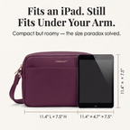 Crossbody Bag Multiple Zippered Compartments Hidden Anti-Theft Pocket