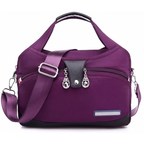 Crossbody Bag Multiple Zippered Compartments Hidden Anti-Theft Pocket