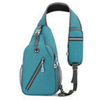 Crossbody Bag Oxford Cloth Multiple Pockets Adjustable Chest Strap