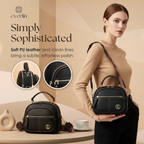Crossbody Bag PU Leather Five Pockets & Adjustable Strap