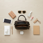 Crossbody Bag PU Leather Five Pockets & Adjustable Strap
