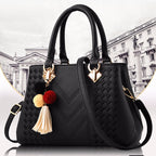 Crossbody Bag PU Leather Multiple Compartments & Zipper Closure