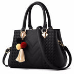 Crossbody Bag PU Leather Multiple Compartments & Zipper Closure