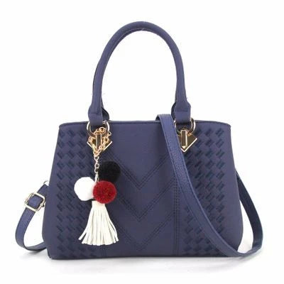 Crossbody Bag PU Leather Multiple Compartments & Zipper Closure