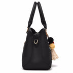 Crossbody Bag PU Leather Multiple Compartments & Zipper Closure