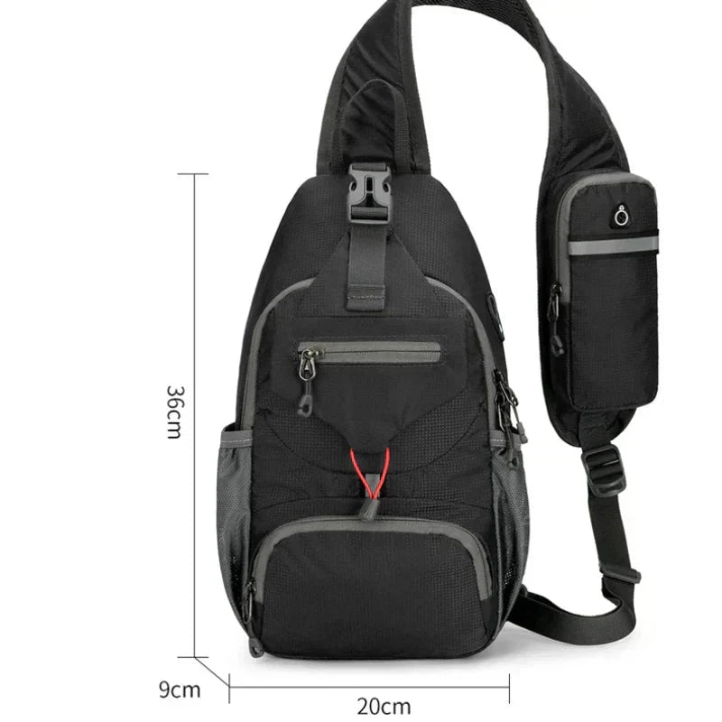 Crossbody Bag RFID-Blocking Anti-Theft Water-Resistant Nylon