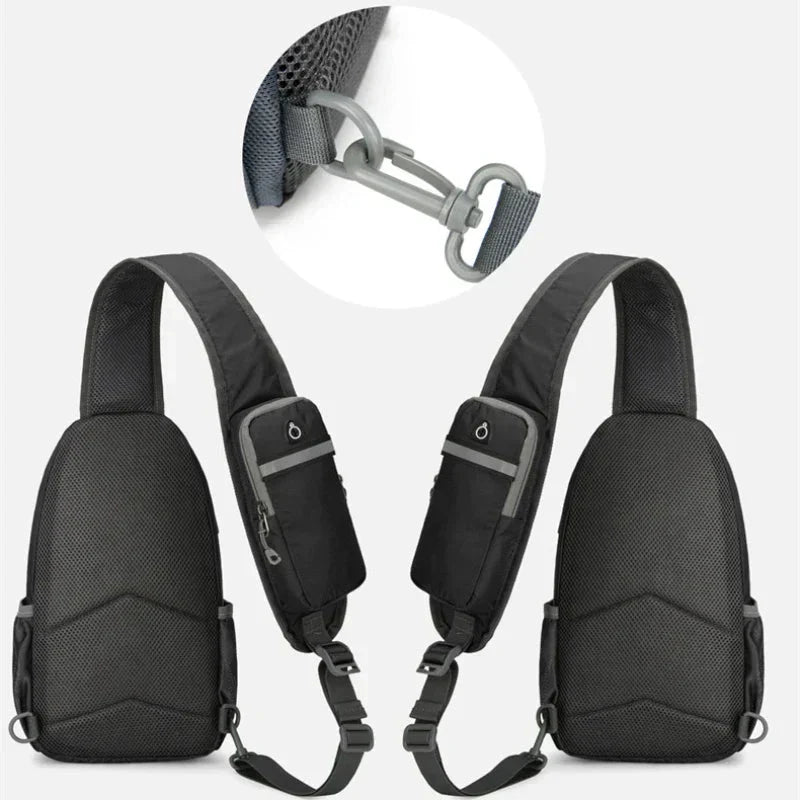 Crossbody Bag RFID-Blocking Anti-Theft Water-Resistant Nylon