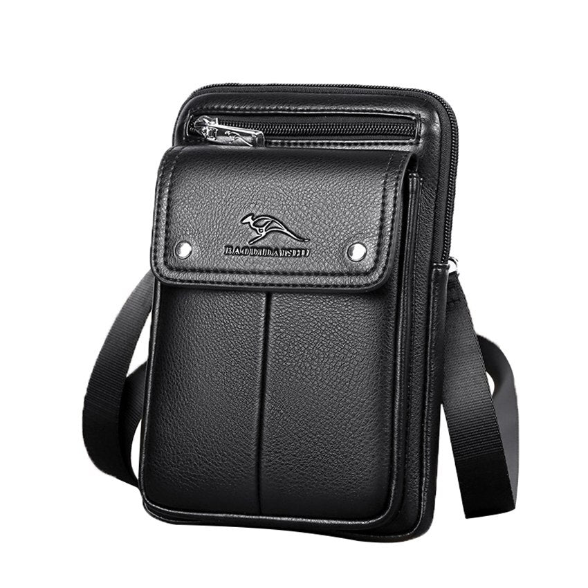 Crossbody Bag Slim PU Leather Adjustable Strap