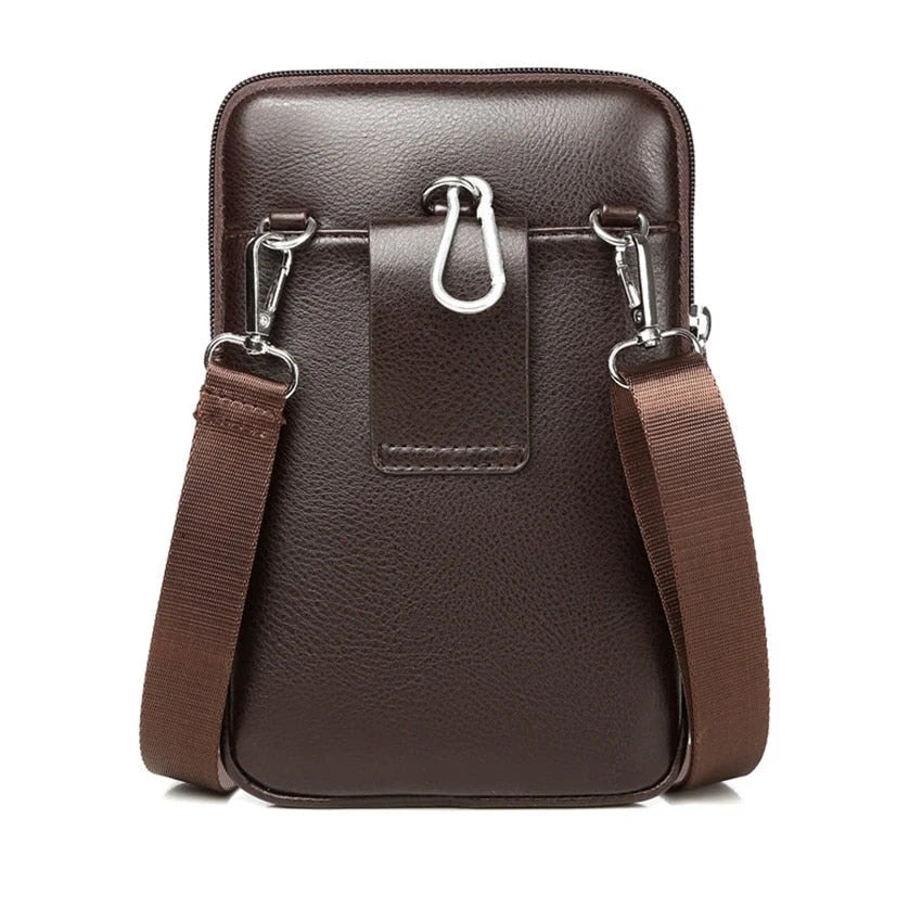 Crossbody Bag Slim PU Leather Adjustable Strap
