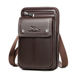 Crossbody Bag Slim PU Leather Adjustable Strap