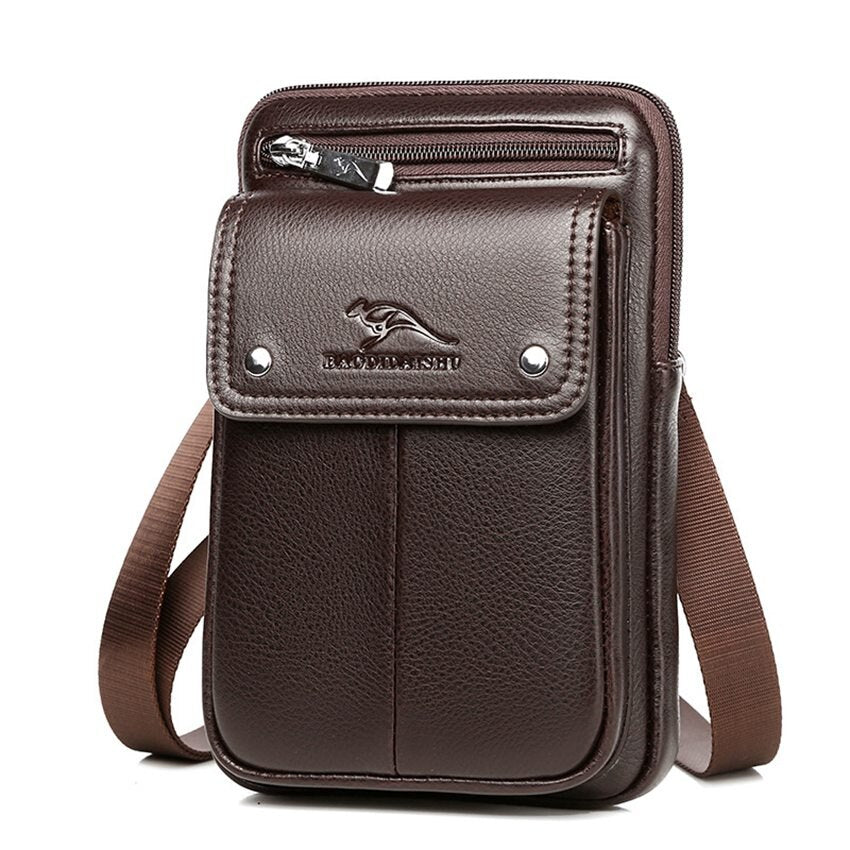 Crossbody Bag Slim PU Leather Adjustable Strap
