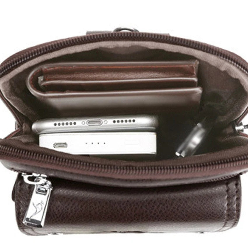 Crossbody Bag Slim PU Leather Adjustable Strap
