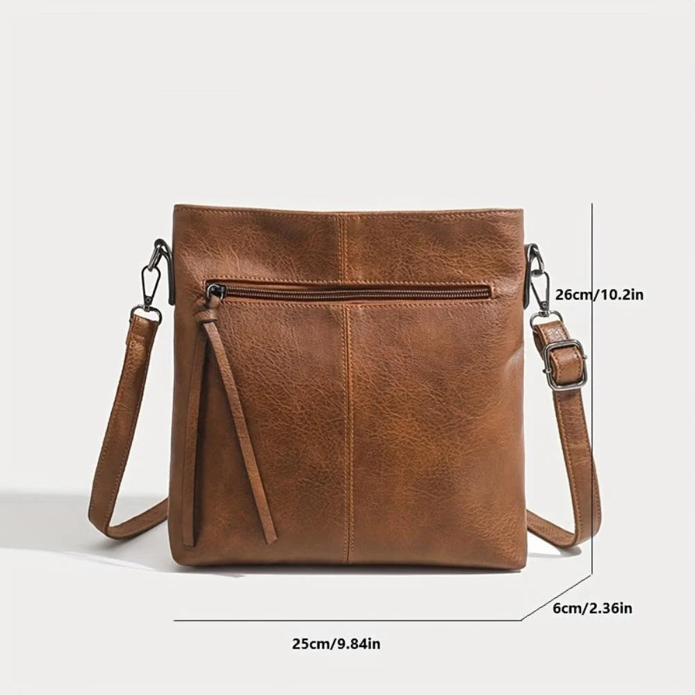 Crossbody Bag Square Structured Interior Adjustable Strap