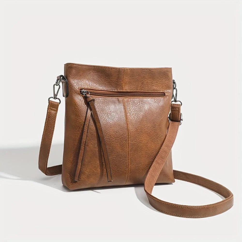 Crossbody Bag Square Structured Interior Adjustable Strap
