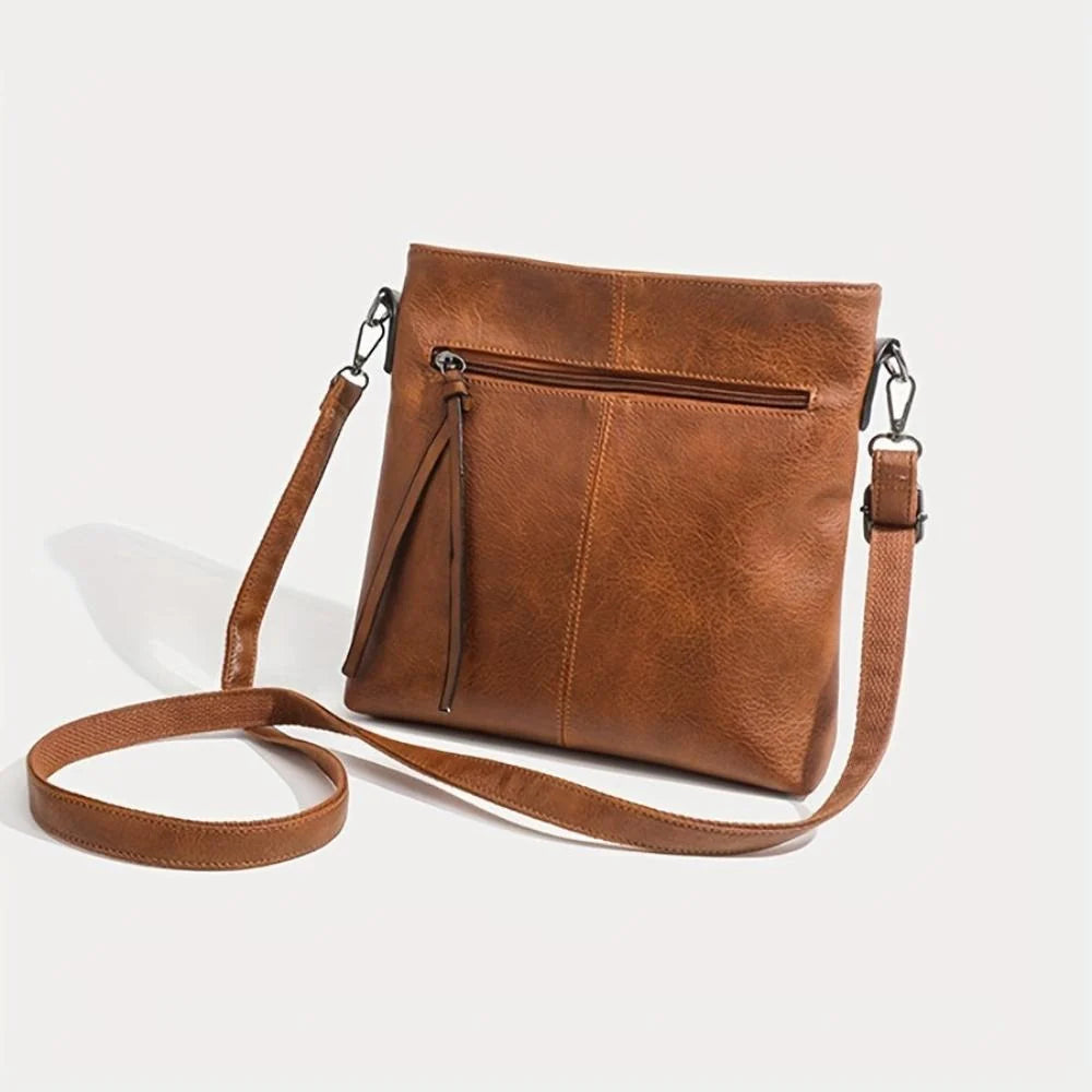 Crossbody Bag Square Structured Interior Adjustable Strap