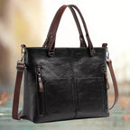 Crossbody Bag Top-Grain Leather Padded Tablet Sleeve