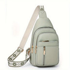 Crossbody Bag Vintage Leather Multiple Compartments