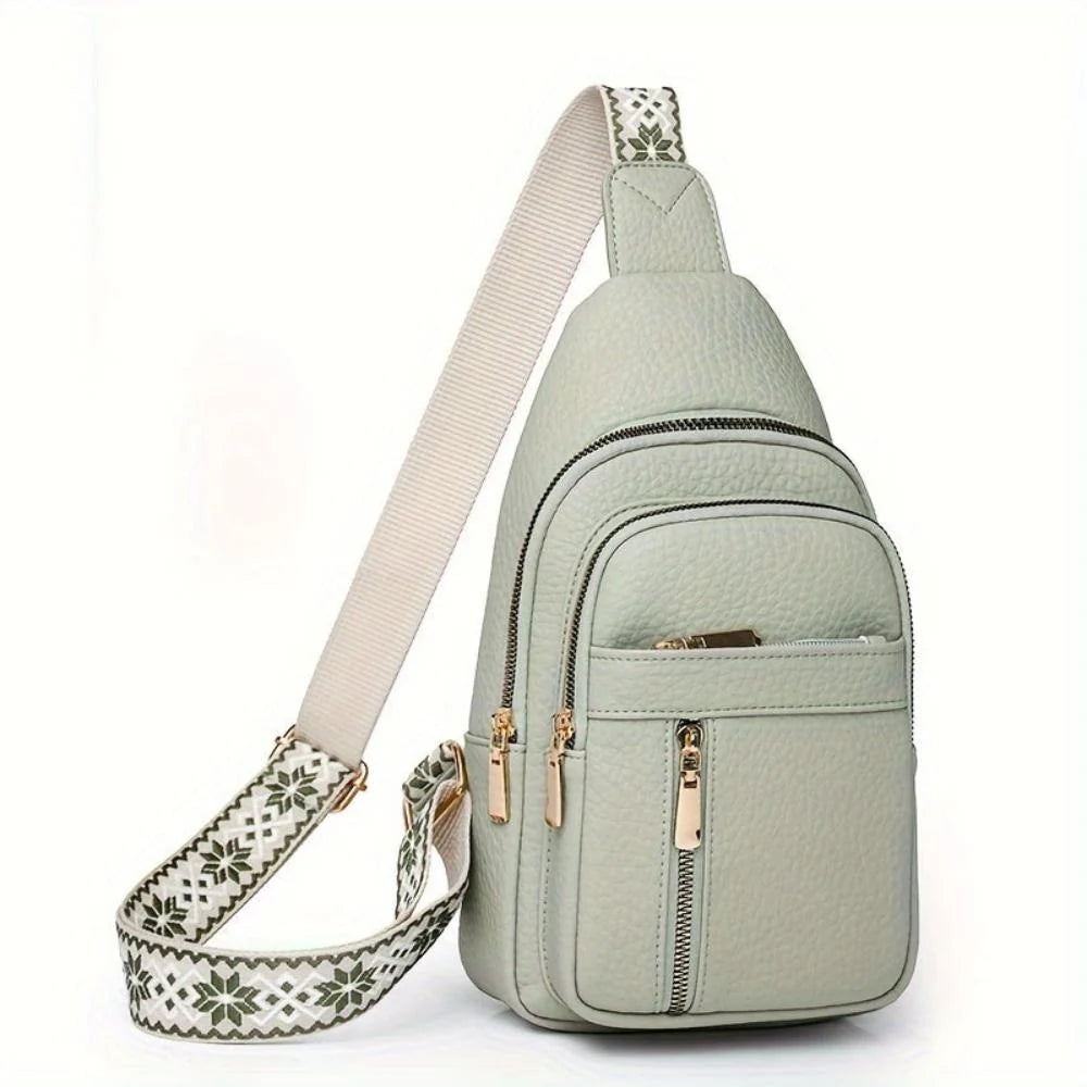 Crossbody Bag Vintage Leather Multiple Compartments