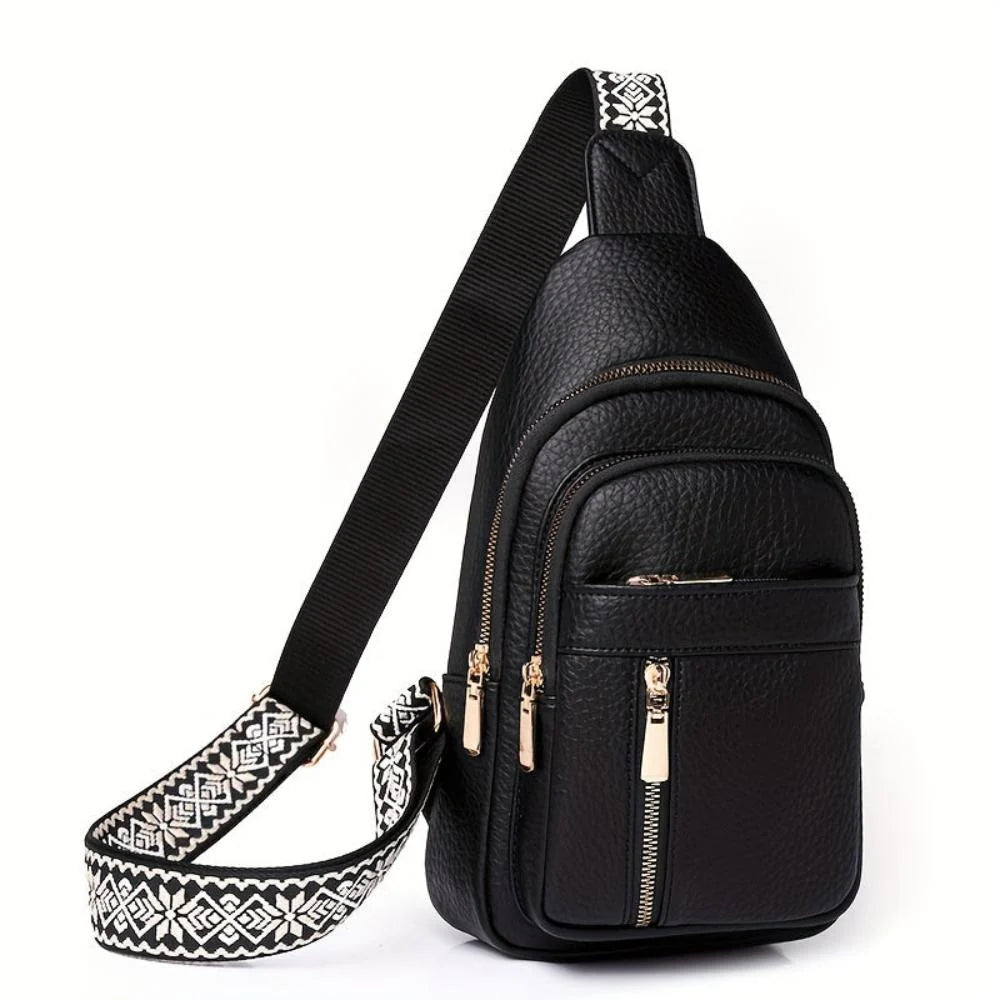 Crossbody Bag Vintage Leather Multiple Compartments