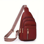 Crossbody Bag Vintage Leather Multiple Compartments