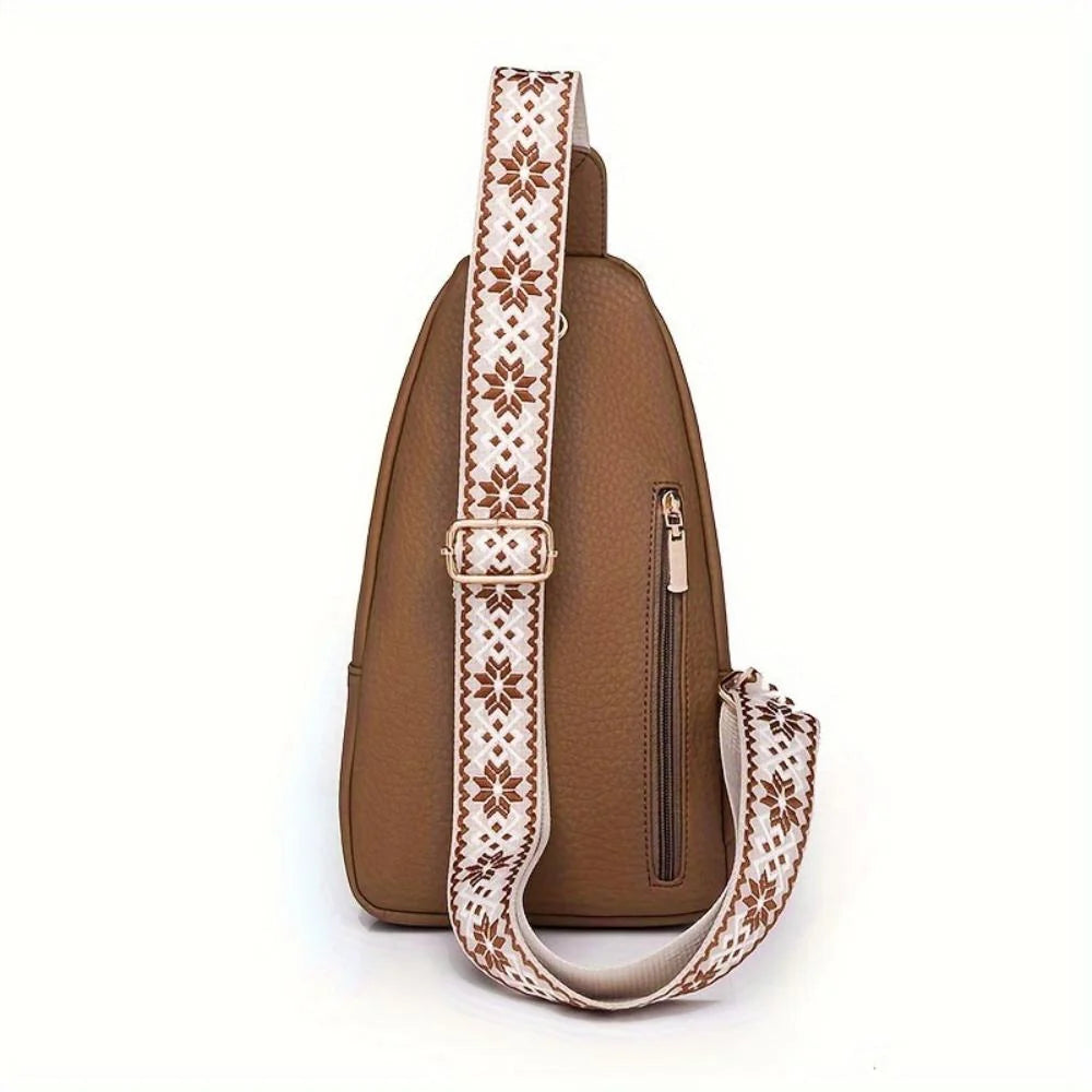 Crossbody Bag Vintage Leather Multiple Compartments
