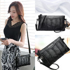 Crossbody Clutch Lightweight PU Leather Spacious Interior