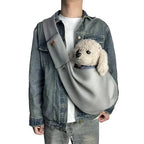 Crossbody Dog Sling Adjustable Strap & Safety Clip
