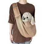 Crossbody Dog Sling Adjustable Strap & Safety Clip