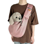 Crossbody Dog Sling Adjustable Strap & Safety Clip