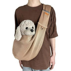 Crossbody Dog Sling Adjustable Strap & Safety Clip