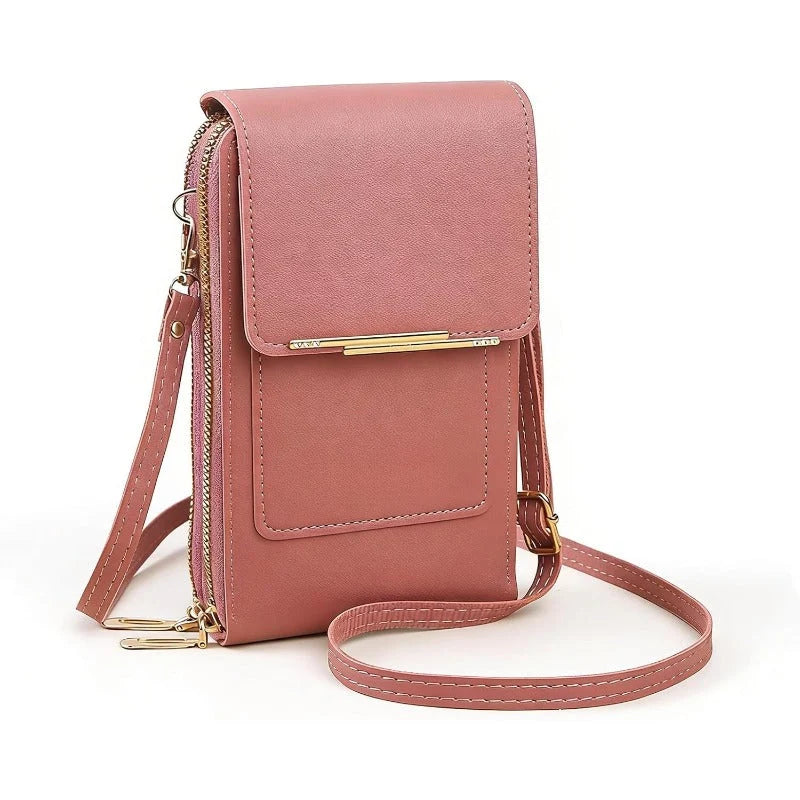 Crossbody Phone Bag RFID Blocking & Waterproof Touchscreen Window