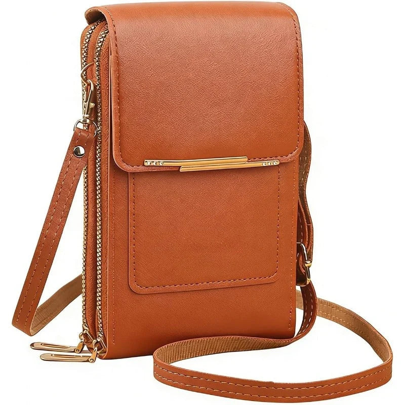 Crossbody Phone Bag RFID Blocking & Waterproof Touchscreen Window