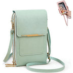 Crossbody Phone Bag Waterproof Touchscreen Window & RFID Blocking