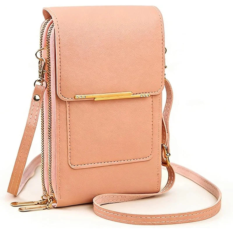 Crossbody Phone Bag Waterproof Touchscreen Window & RFID Blocking