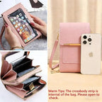 Crossbody Phone Bag Waterproof Touchscreen Window & RFID Blocking