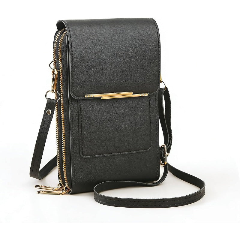 Crossbody Phone Bag Waterproof Touchscreen Window & RFID Blocking