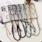 Crossbody iPhone Case MagSafe Compatible Detachable & Adjustable Strap