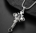 Crucifix Pendant Engraved Double-Sided