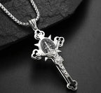 Crucifix Pendant Engraved Double-Sided