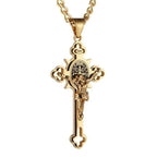 Crucifix Pendant Engraved Double-Sided