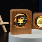 Crystal Ball Night Light Stepless Dimming USB Rechargeable