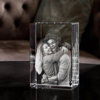Crystal Photo Block Laser Engraved 2D 3D Illuminated Base