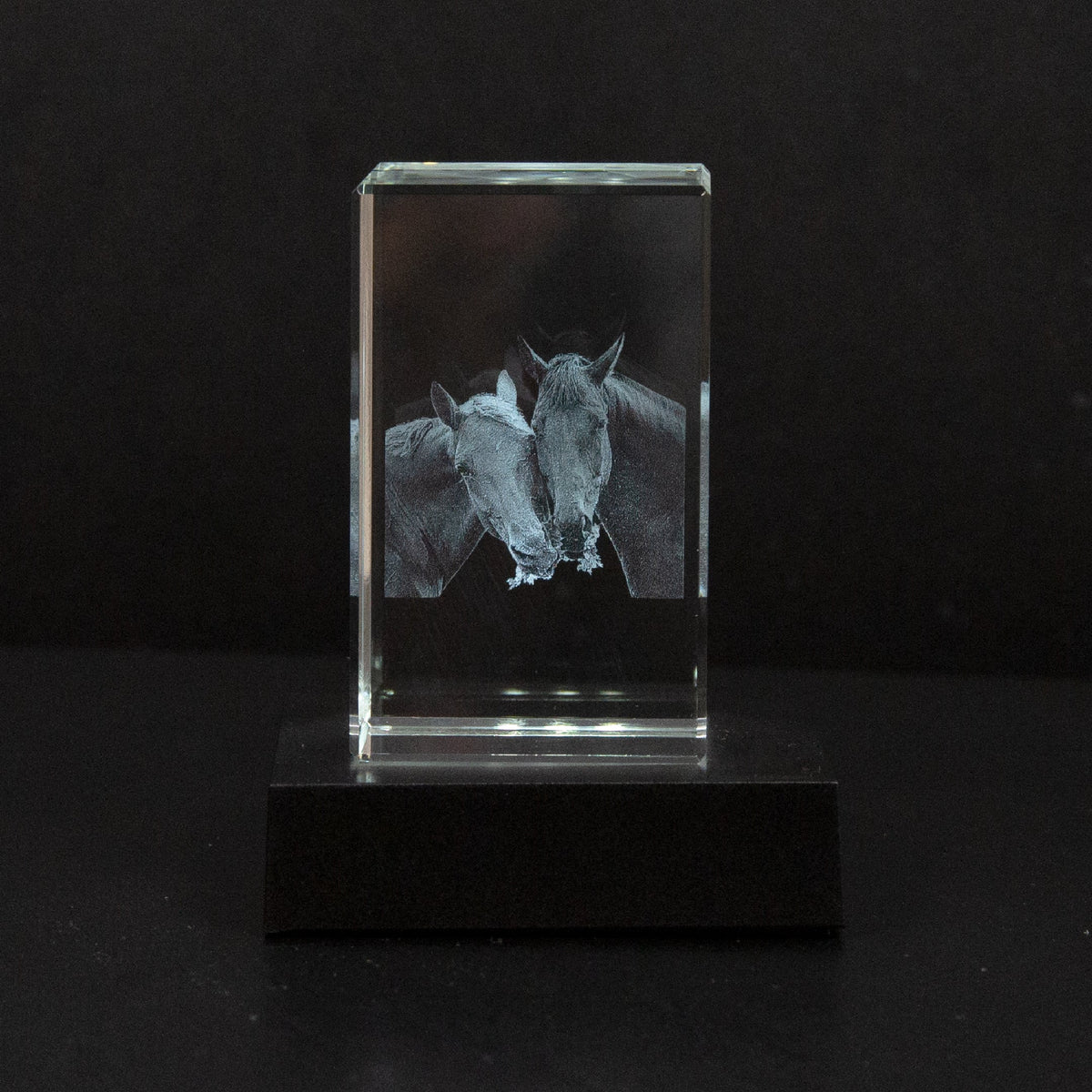 Crystal Photo Block Laser Engraved 2D 3D Illuminated Base