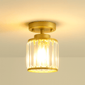 Crystal Prism Dimmable LED Semi-Flush Ceiling Light