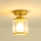 Crystal Prism Dimmable LED Semi-Flush Ceiling Light