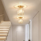 Crystal Prism Dimmable LED Semi-Flush Ceiling Light