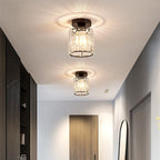 Crystal Prism Dimmable LED Semi-Flush Ceiling Light